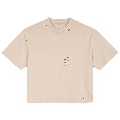 MEN'S SUMMER COTTON HOLLOW-OUT T-SHIRT