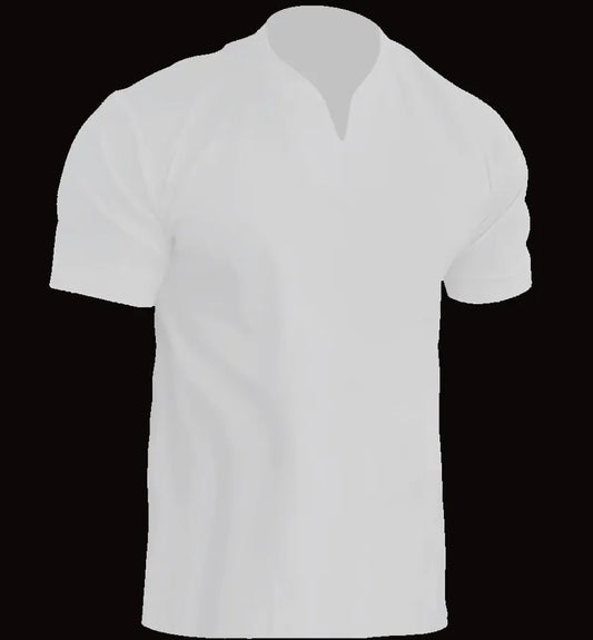 MEN'S PLUS SIZE SOLID V-NECK T-SHIRT