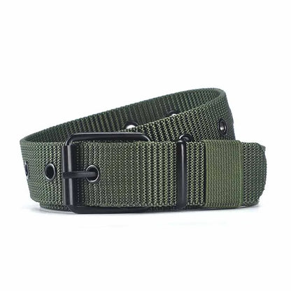 MEN'S CASUAL SQUARE PIN BUCKLE CANVAS BELT