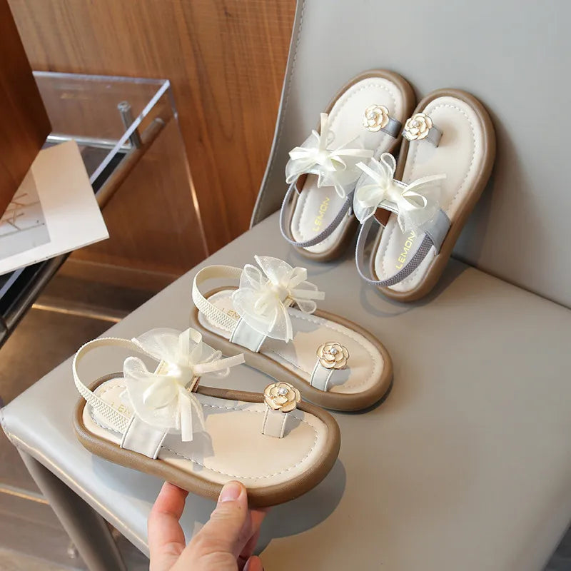 GIRL'S FASHION SUMMER FLORAL BOWKNOT SANDALS