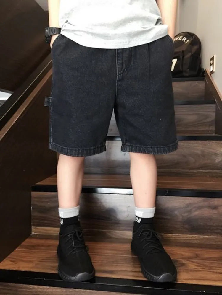 BOY'S TODDLER THIN STRETCH DENIM SHORTS