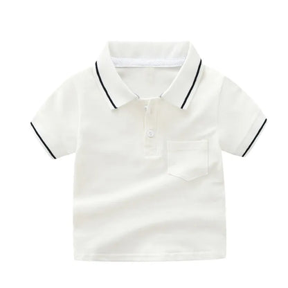 BOY'S BASIC STRIPE COLOR BLOCKING  T-SHIRT