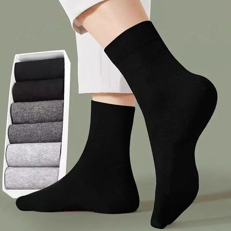 MEN'S CASUAL SOLID BREATHABLE DISPOSABLE SOCKS