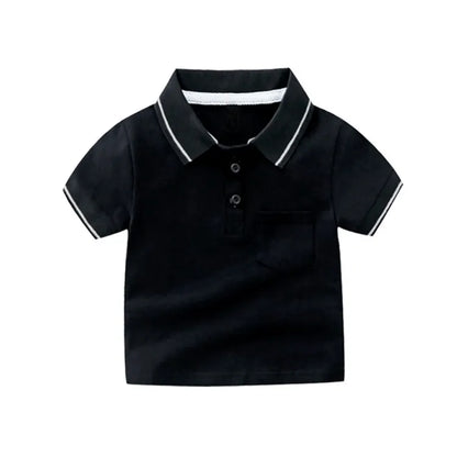 BOY'S BASIC STRIPE COLOR BLOCKING  T-SHIRT