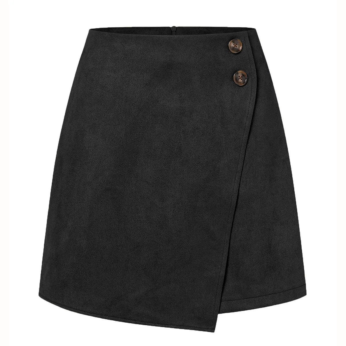 GIRL'S AUTUMN WINTER SUEDE HIGH WAIST SKIRT