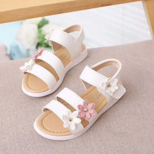 GIRLS FLORAL SANDALS