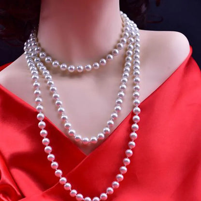 LADIES BEADED PEARL NECKLACE