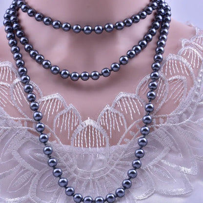 LADIES BEADED PEARL NECKLACE