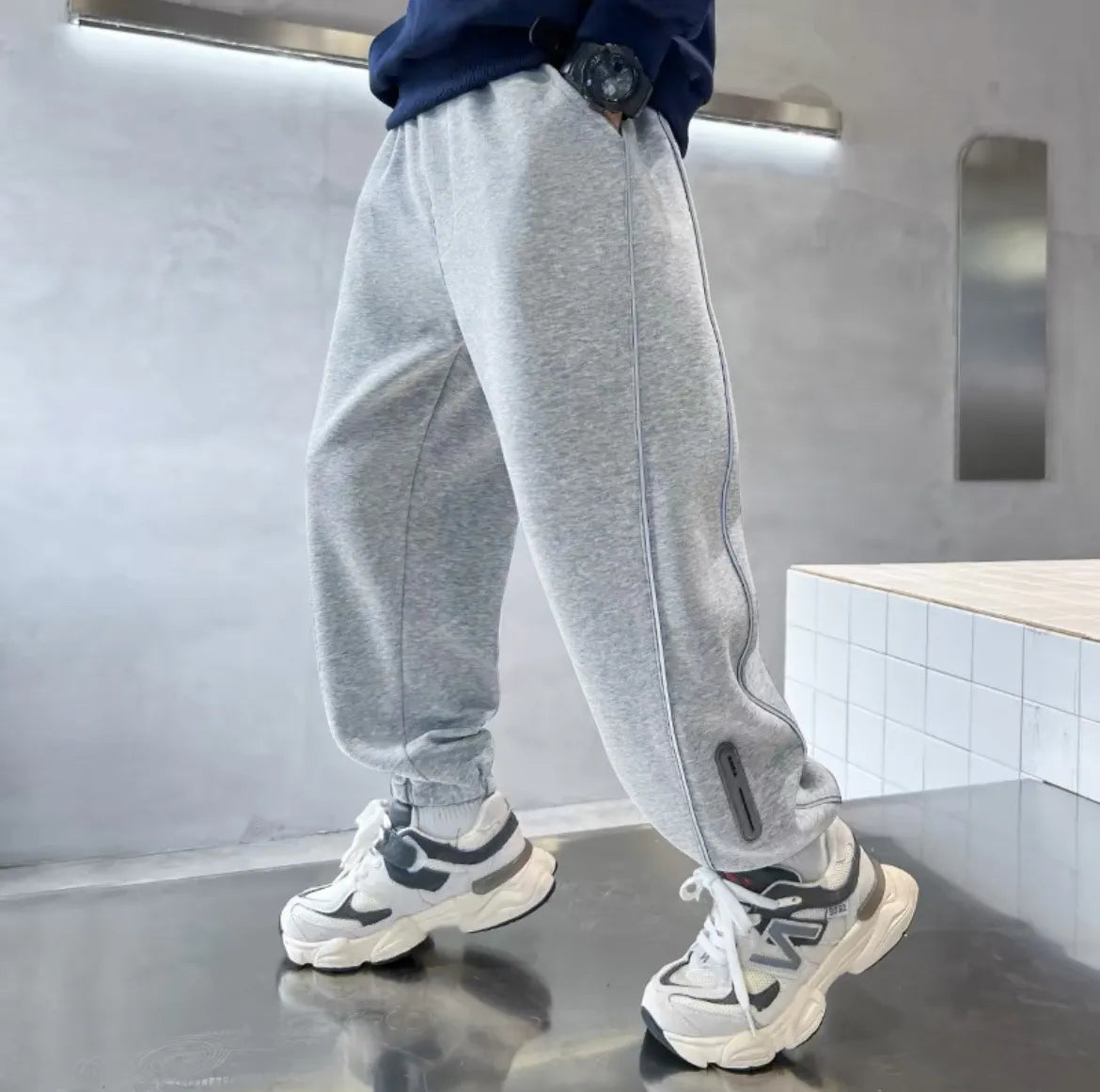 BOY'S TODDLER AUTUMN STRIPE JOGGER PANTS