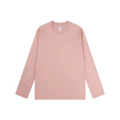 MEN'S CASUAL SOLID PLUS SIZE LONG SLEEVE T-SHIRT