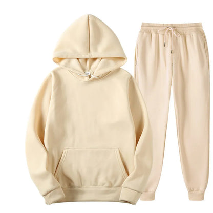 MEN'S AUTUMN LEISURE SPORTS HOODIES 2PCS SET