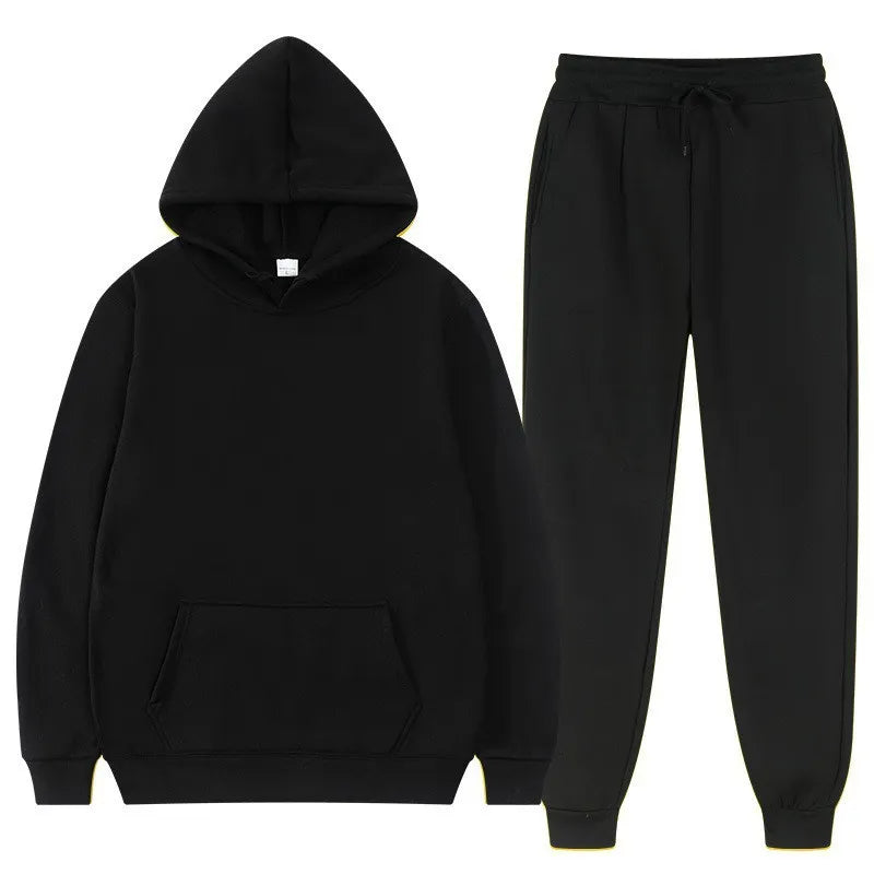 MEN'S AUTUMN LEISURE SPORTS HOODIES 2PCS SET