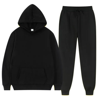 MEN'S AUTUMN LEISURE SPORTS HOODIES 2PCS SET