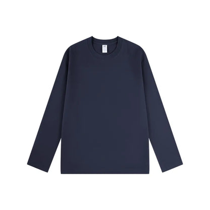 MEN'S CASUAL SOLID PLUS SIZE LONG SLEEVE T-SHIRT
