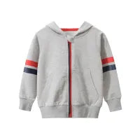 UNISEX LONG SLEEVE STRIPES HOODIES JACKET