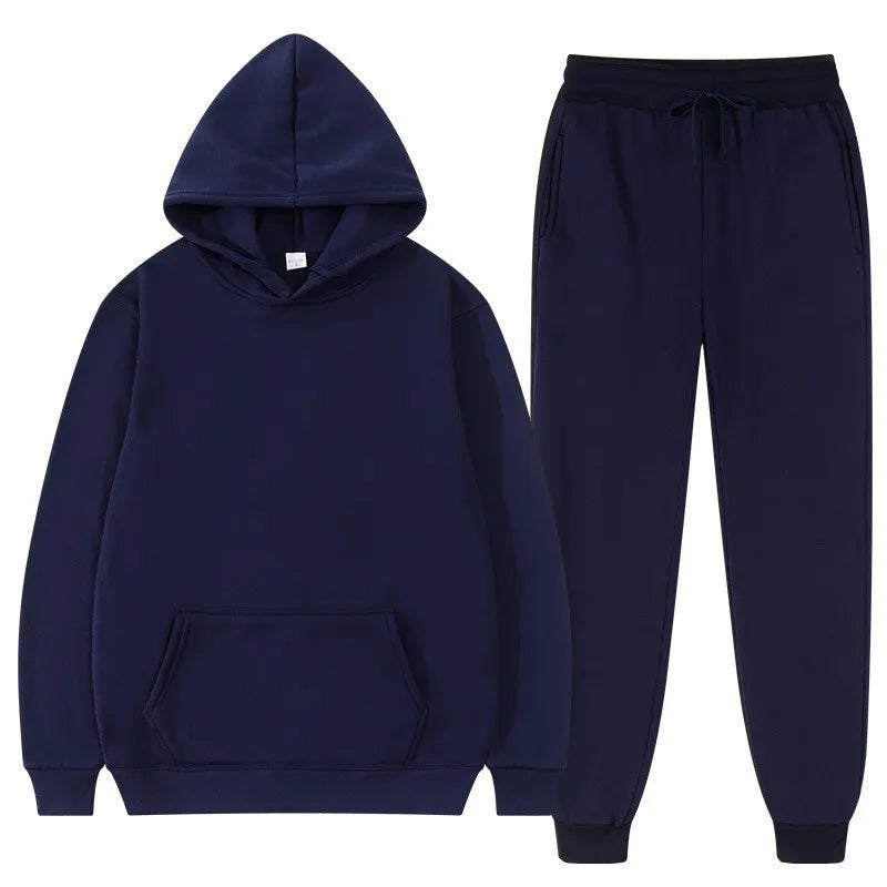MEN'S AUTUMN LEISURE SPORTS HOODIES 2PCS SET