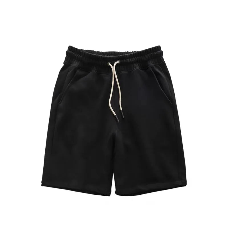 MEN'S CASUAL SOLID DRAWSTRING SHORTS