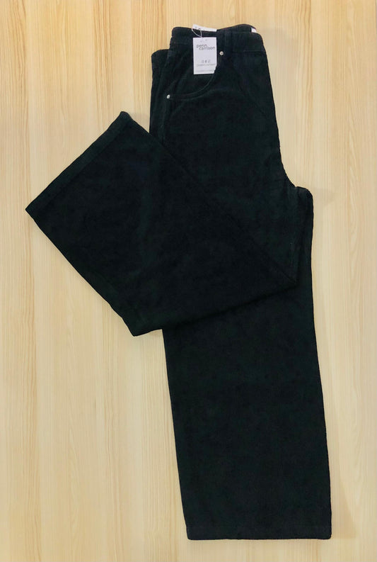 LADIES WOVEN CODRON LONG PANTS