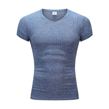 MEN'S CASUAL V-NECK SHORT SLEEVE T-SHIRT