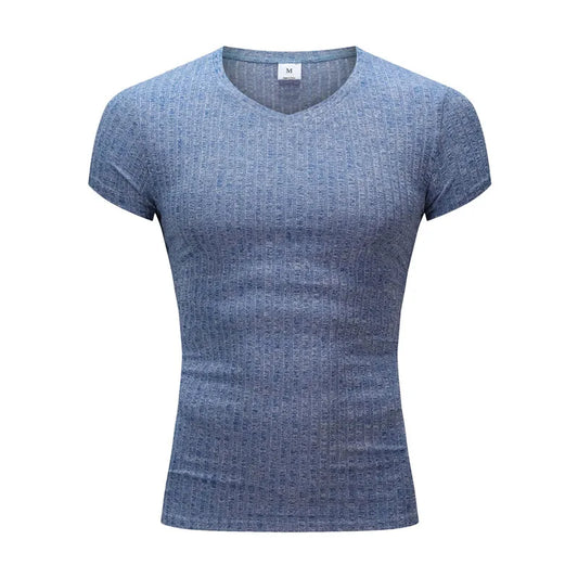 MEN'S CASUAL V-NECK SHORT SLEEVE T-SHIRT