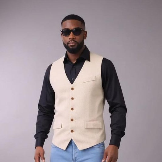 MEN'S BUSINESS PARTY SLEEVELESS VEST