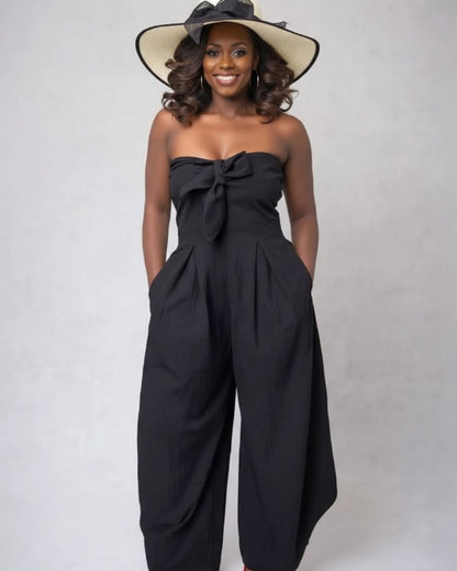 LADIES STRAPLESS JUMPSUIT