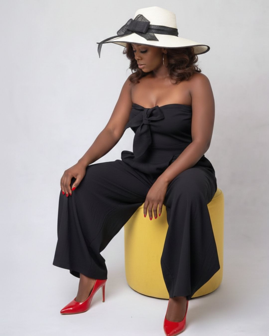 LADIES STRAPLESS JUMPSUIT