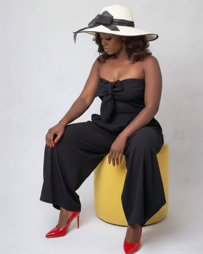 LADIES STRAPLESS JUMPSUIT