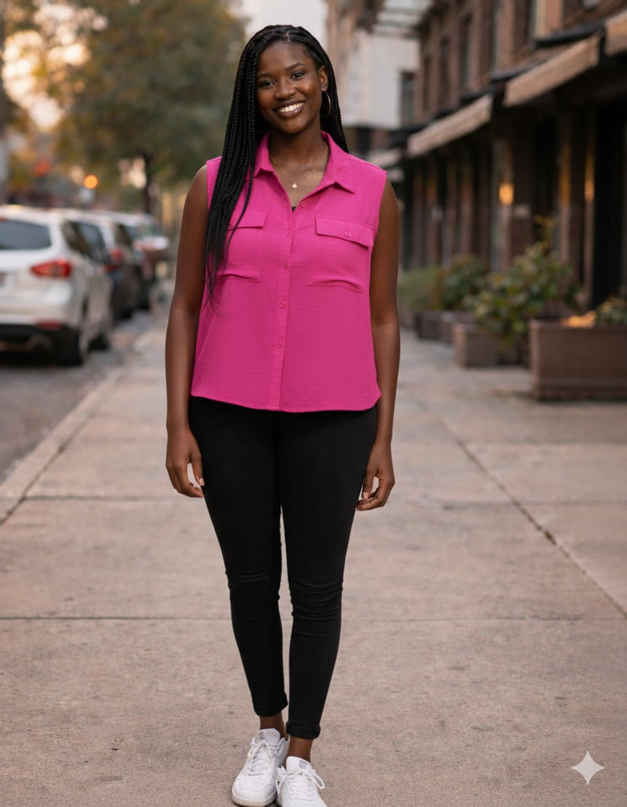 Ladies pink blouse