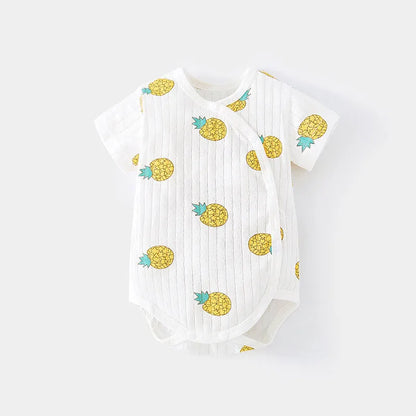 BABY CASUAL SLEEVELESS ROUND NECK ONESIE