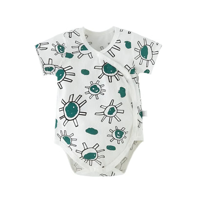 BABY CASUAL SLEEVELESS ROUND NECK ONESIE