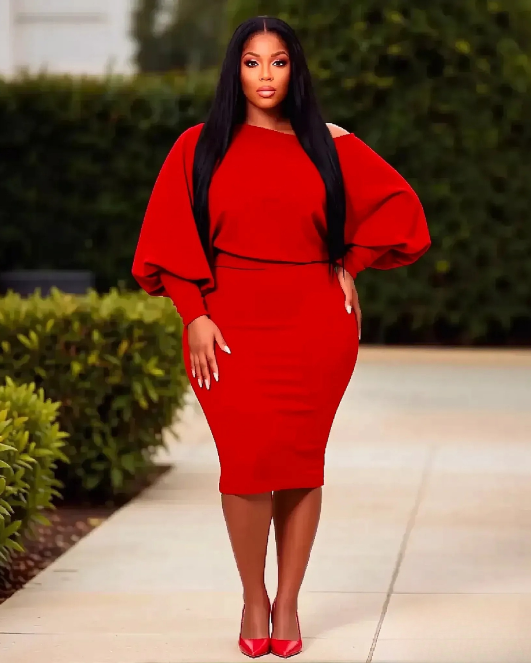 Red dress