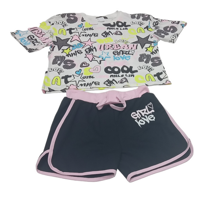 GIRL'S CASUAL WEAR 2PCS  SET (22KY095B)