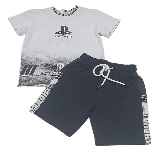 BOY'S CASUAL WEAR 2 PCS SET (22KY0136B)