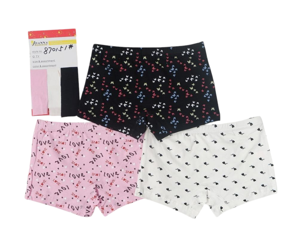 GIRL'S BOXER UNDERWEAR