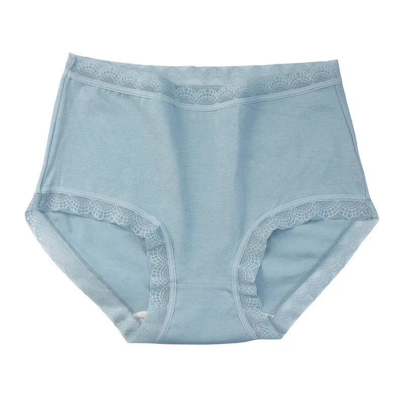 LADIES PURE COTTON HIGHT-WAIST PANTIES