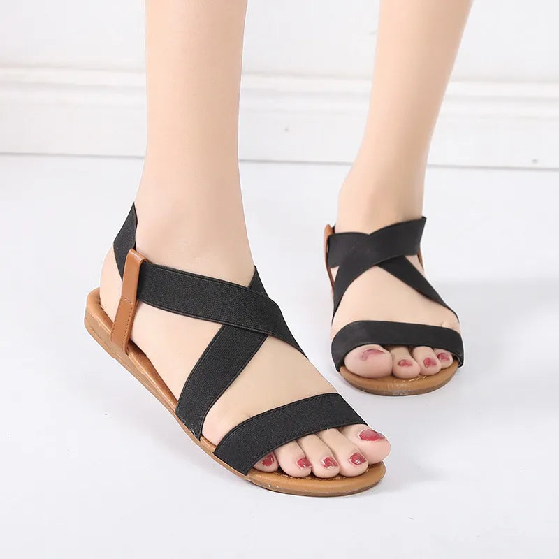 GIRL'S ELASTIC BAND LEISURE SANDALS