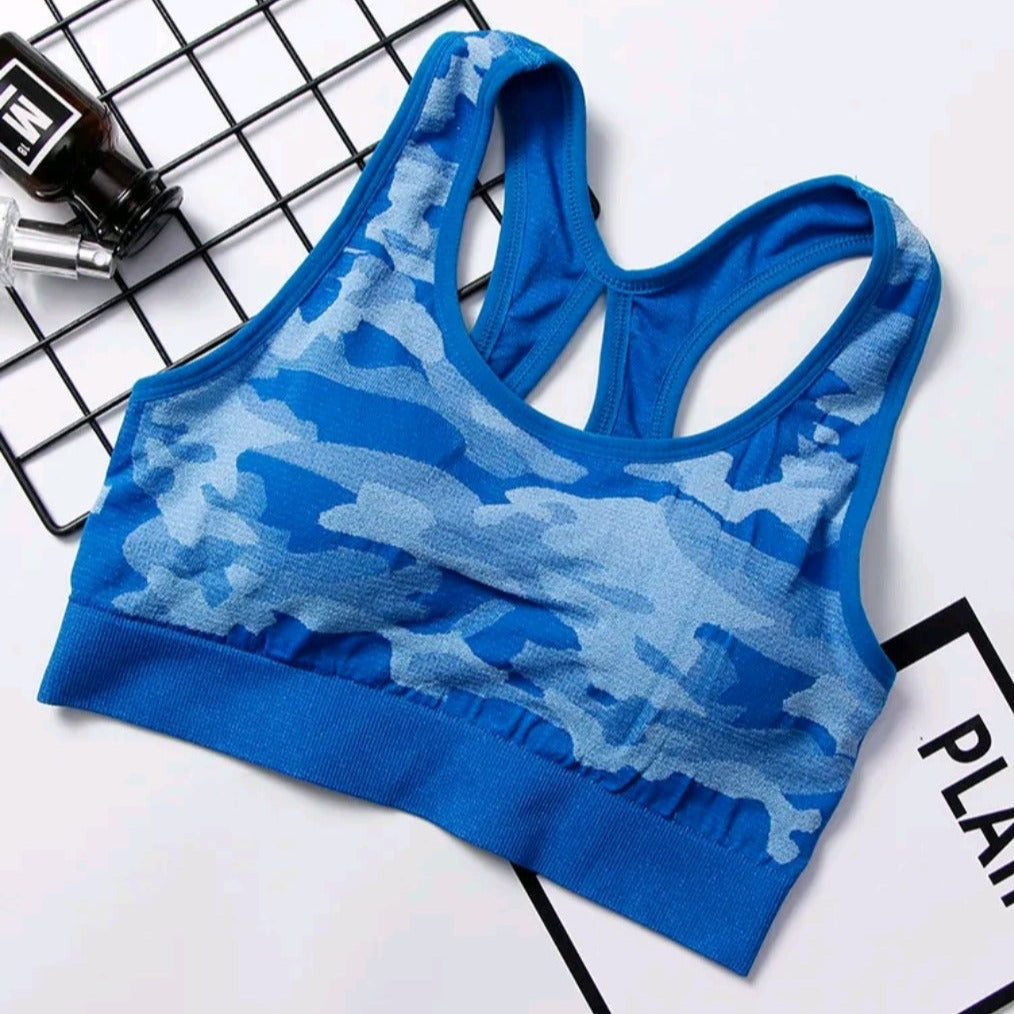 LADIES SPORTSWEAR PRINT YOGA BRA