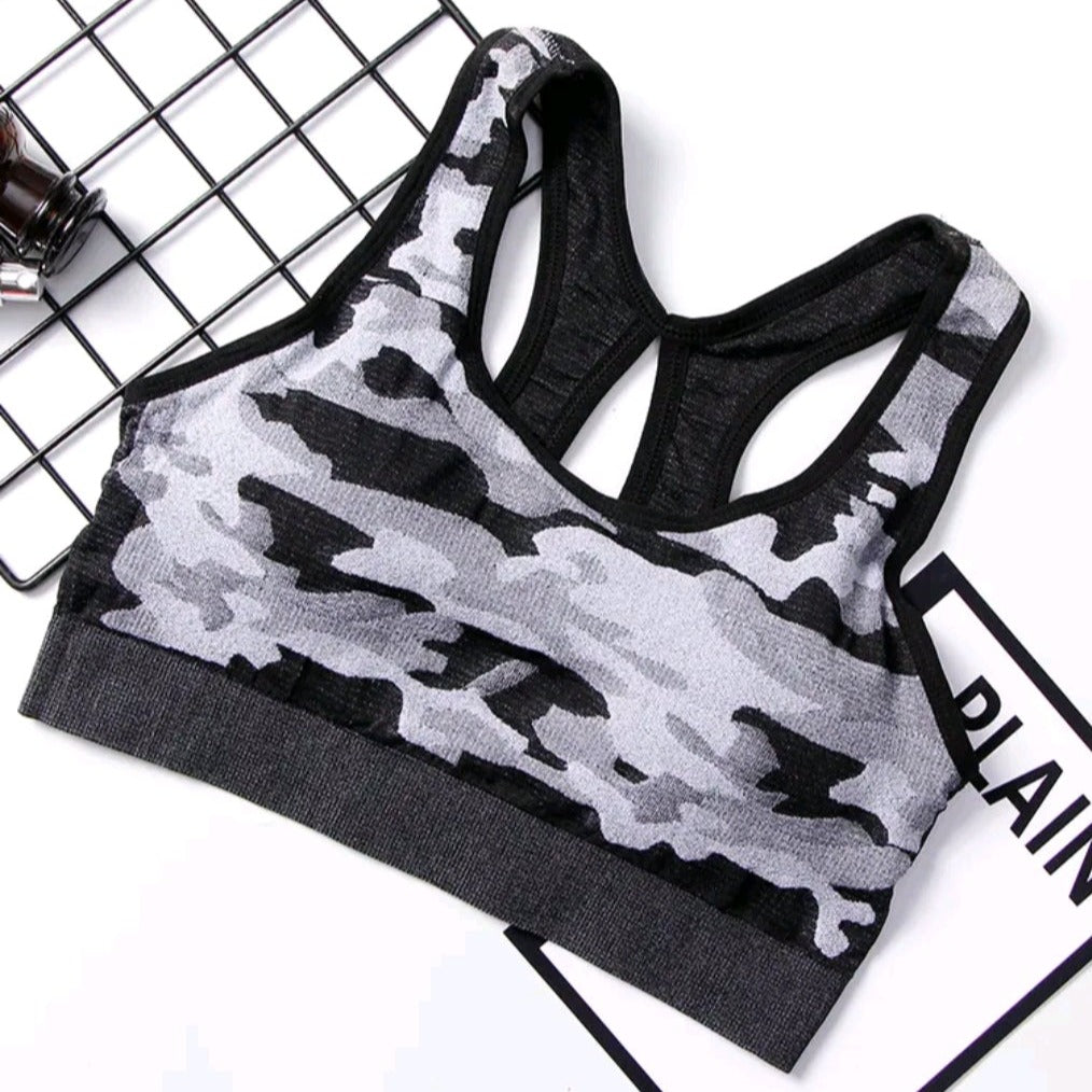 LADIES SPORTSWEAR PRINT YOGA BRA