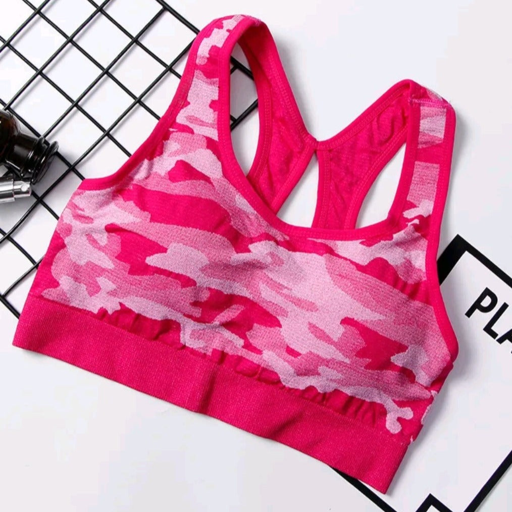 LADIES SPORTSWEAR PRINT YOGA BRA