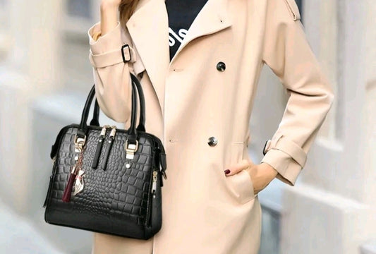 LADIES ELEGANT ZIPPER CLUTCH SHOULDER BAG