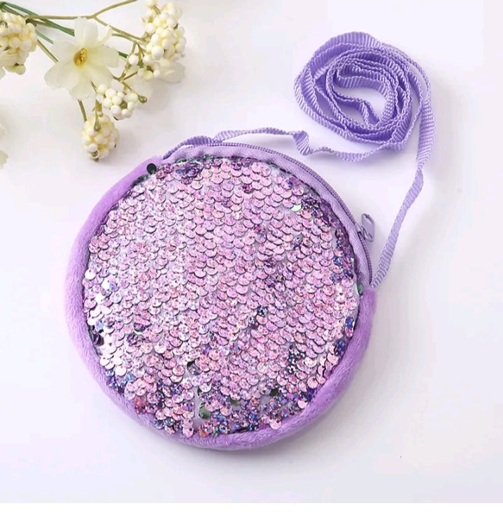 GIRL'S PRINCESS SEQUIN SHOULDER BAG