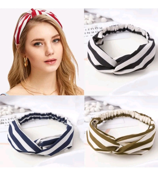 LADIES STRIPED HEADBAND