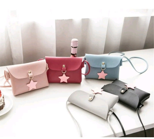 GIRL'S STAR PENDANT CROSSBODY BAG