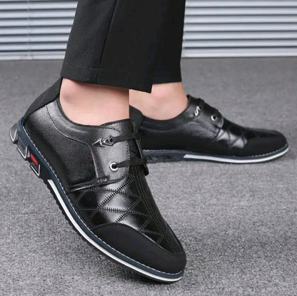 MEN’S LACE-UP LEATHER SHOES