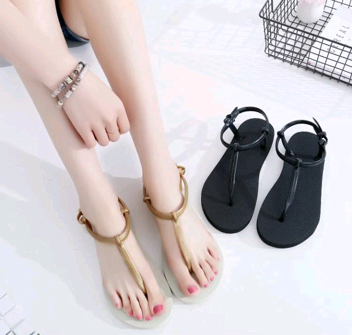 LADIES SIMPLE BEACH FLIP SANDALS