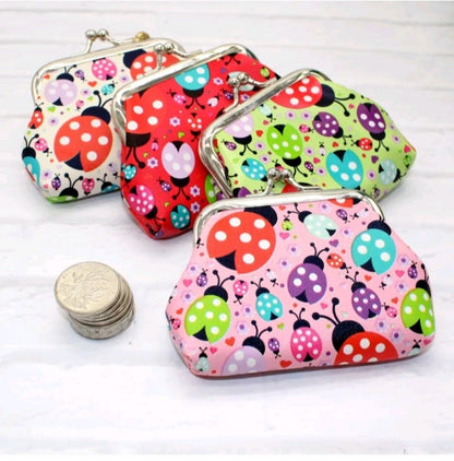 GIRL'S LADYBUG BUCKLE COMPACT PURSE