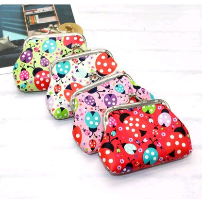 GIRL'S LADYBUG BUCKLE COMPACT PURSE