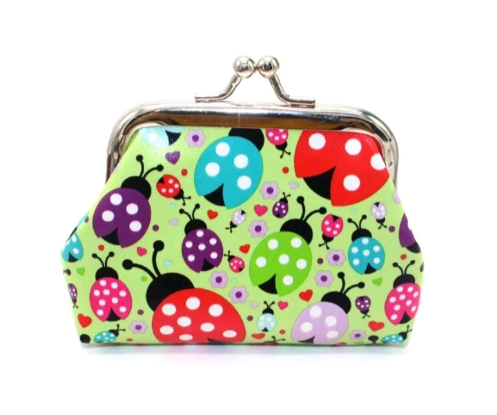 GIRL'S LADYBUG BUCKLE COMPACT PURSE