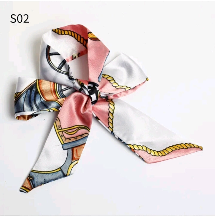 LADIES PRINT SATIN SKK SCARF